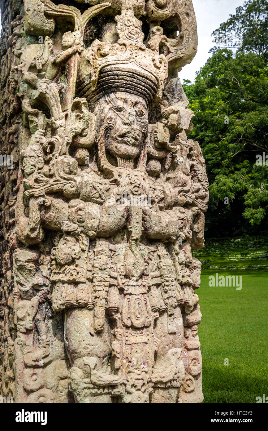 Carved mayan stela copan ruins hires stock photography and images Alamy