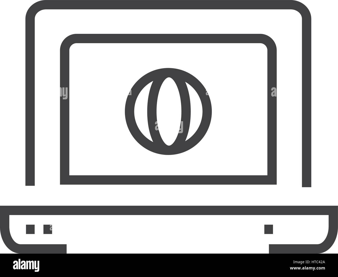 Line Style Computer 3D print icon Stock Vector Image & Art - Alamy
