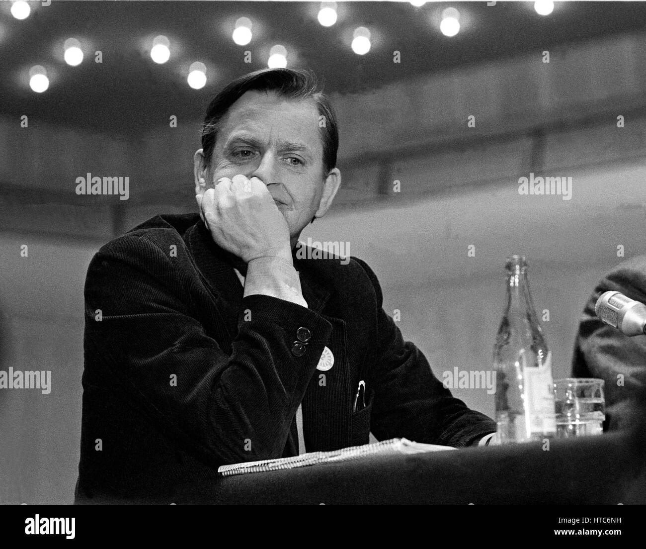 OLOF PALME 1970  Swedish Prime minister,Social democrat and Party leader Stock Photo