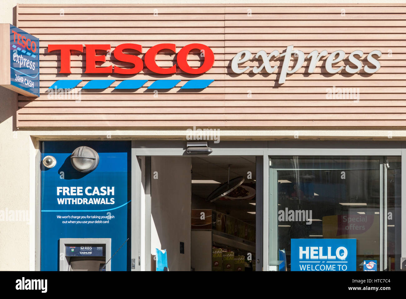 Tesco Express store, Nottingham, England, UK Stock Photo