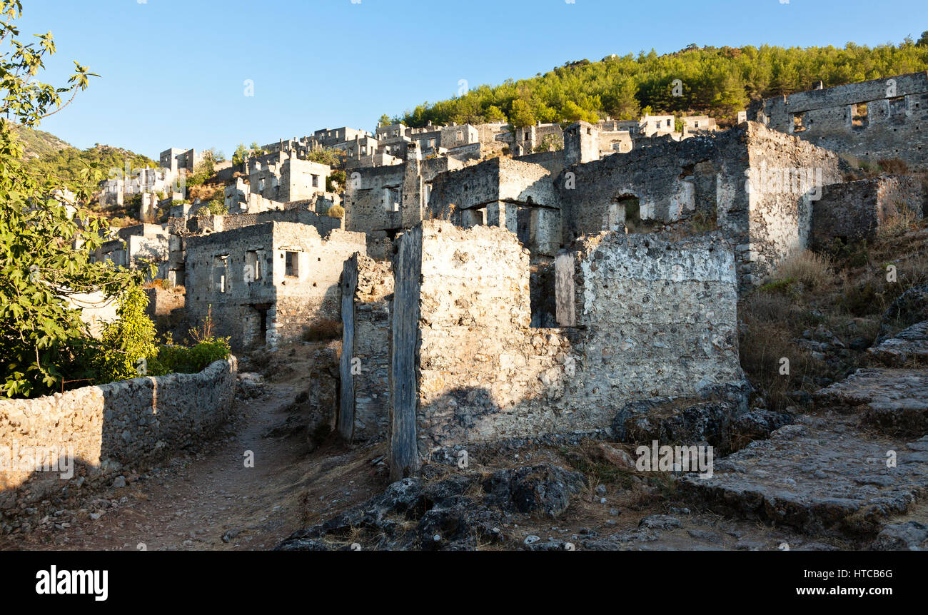 Kayakoy, Kaya valley, Turkey Stock Photo