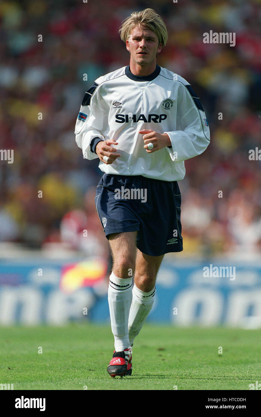 DAVID BECKHAM MANCHESTER UNITED FC 01 August 1999 Stock Photo