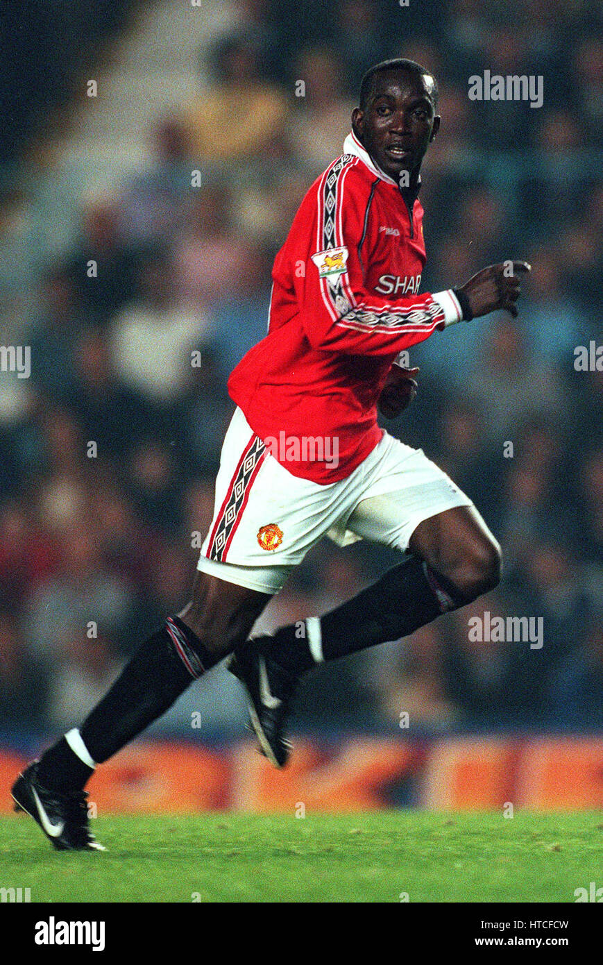 DWIGHT YORKE MANCHESTER UNITED FC 25 August 1999 Stock Photo