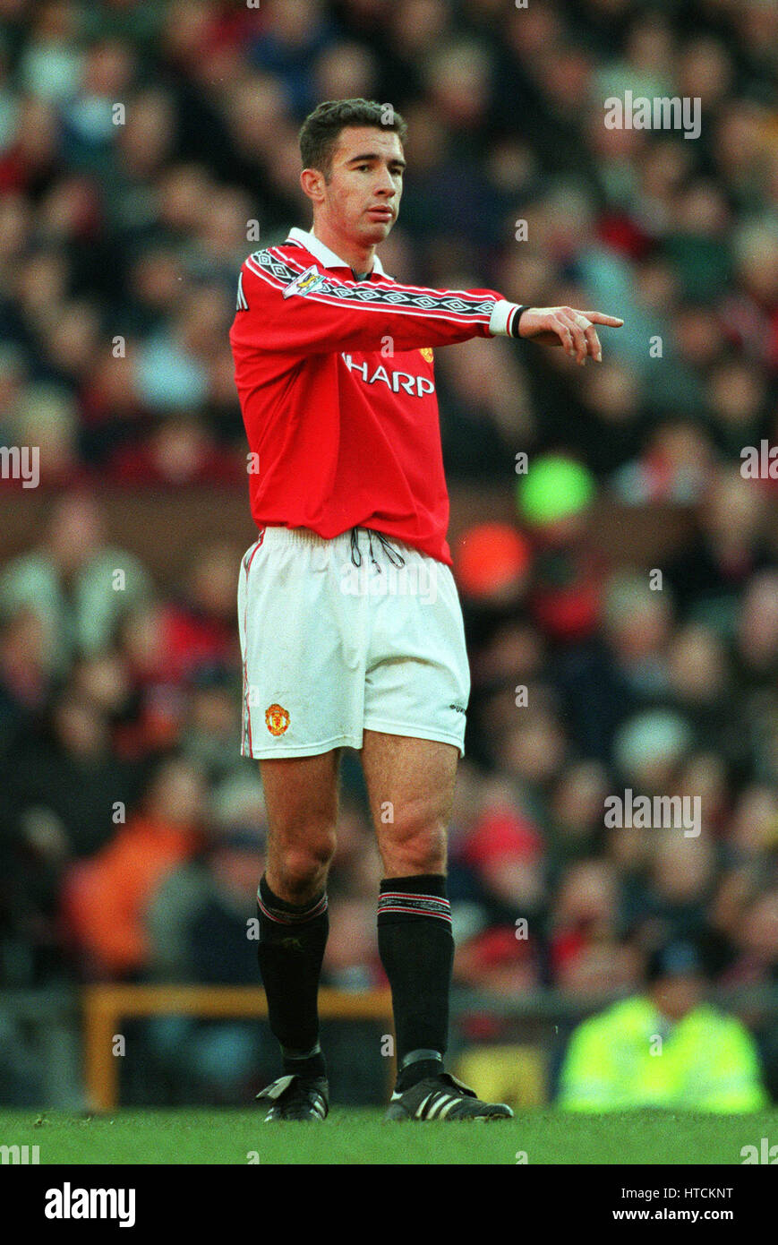 DANNY HIGGINBOTHAM MANCHESTER UNITED FC 07 November 1999 Stock Photo