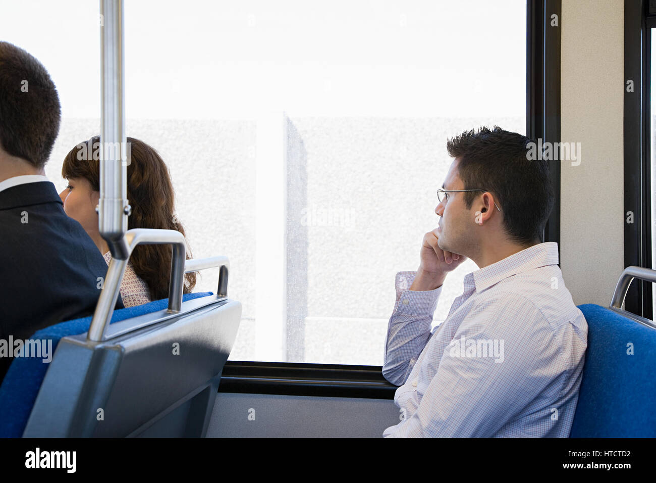 People on train Stock Photo - Alamy