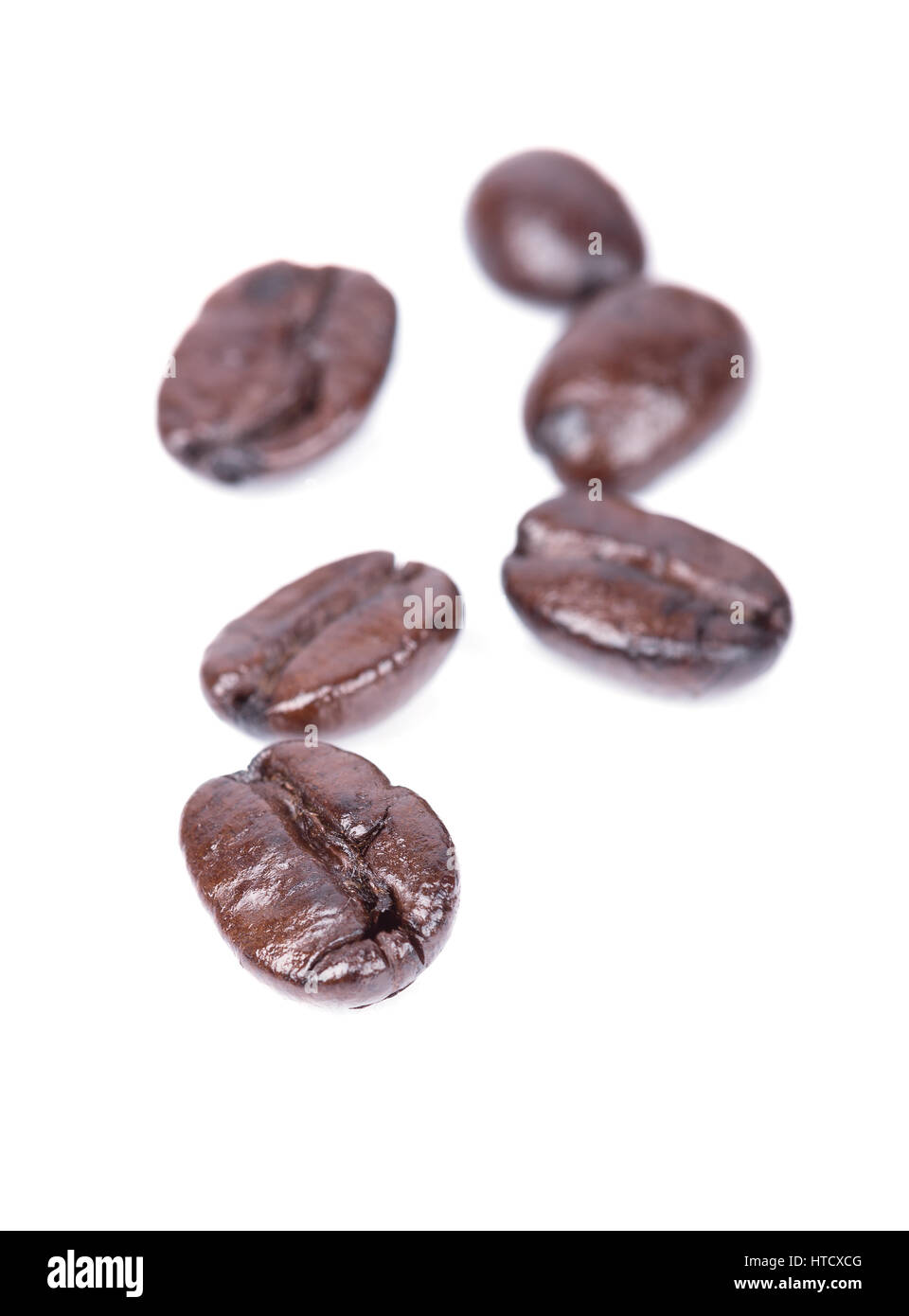 Coffee beans isoalted on white background Stock Photo - Alamy
