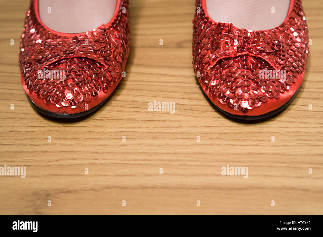 Red sparkly shoes Stock Photo Alamy