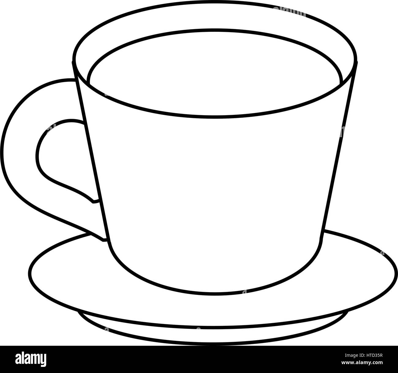 Breakfast Table Cup Coffee Plate Cookies Stock Vector (Royalty Free)  2005623152 | Shutterstock