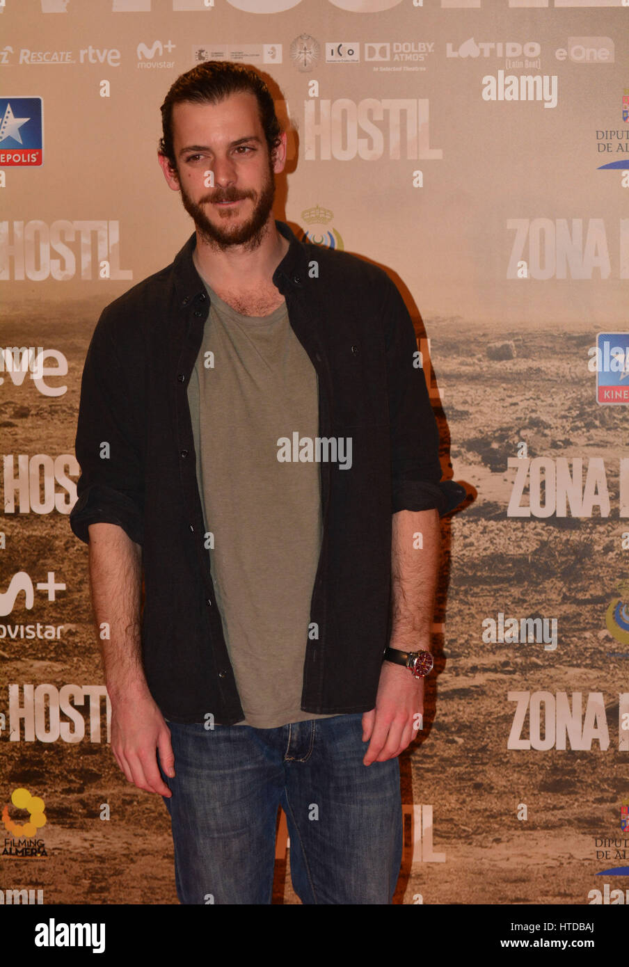 Madrid, Spain. 09th Mar, 2017. Spanish actor Guillermo Barrientos