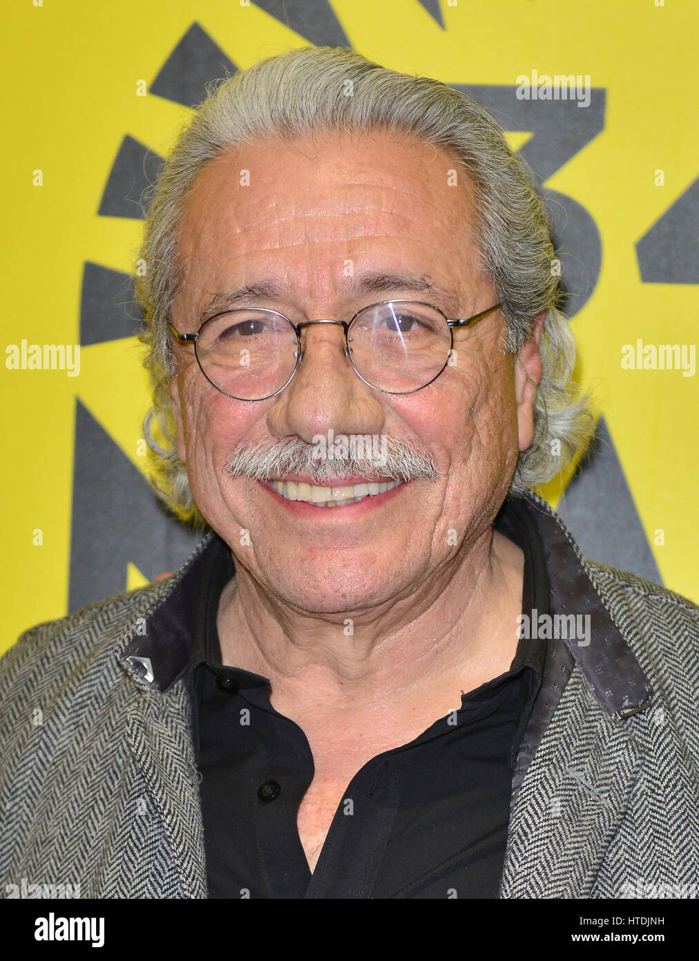 Miami Beach, FL, USA. 09th Mar, 2017. Actor/Producer/Director Edward James Olmos attend the Miami Dade College's: Miami Film Festival for 'Monday Nights At Seven' at O Cinema Miami Beach on March 9, 2017 in Miami, Florida. Credit: Mpi10/Media Punch/Alamy Live News Stock Photo