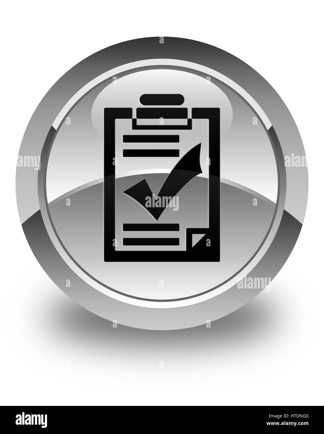 Vector Checklist Icon Black and White Stock Photos & Images - Alamy