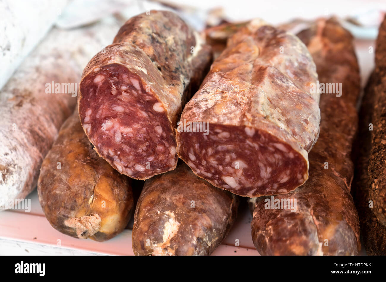 Different Spanish sausage specialties Stock Photo Alamy