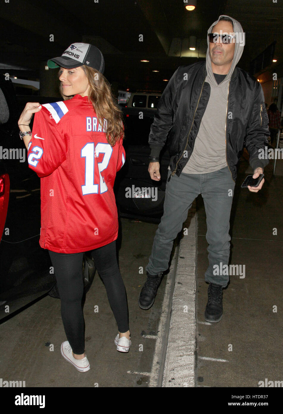 Maria Menounos and Keven Undergaro arrive at Los Angeles International