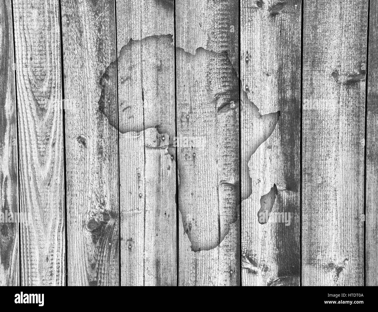 Map of Africa on weathered wood Stock Photo - Alamy