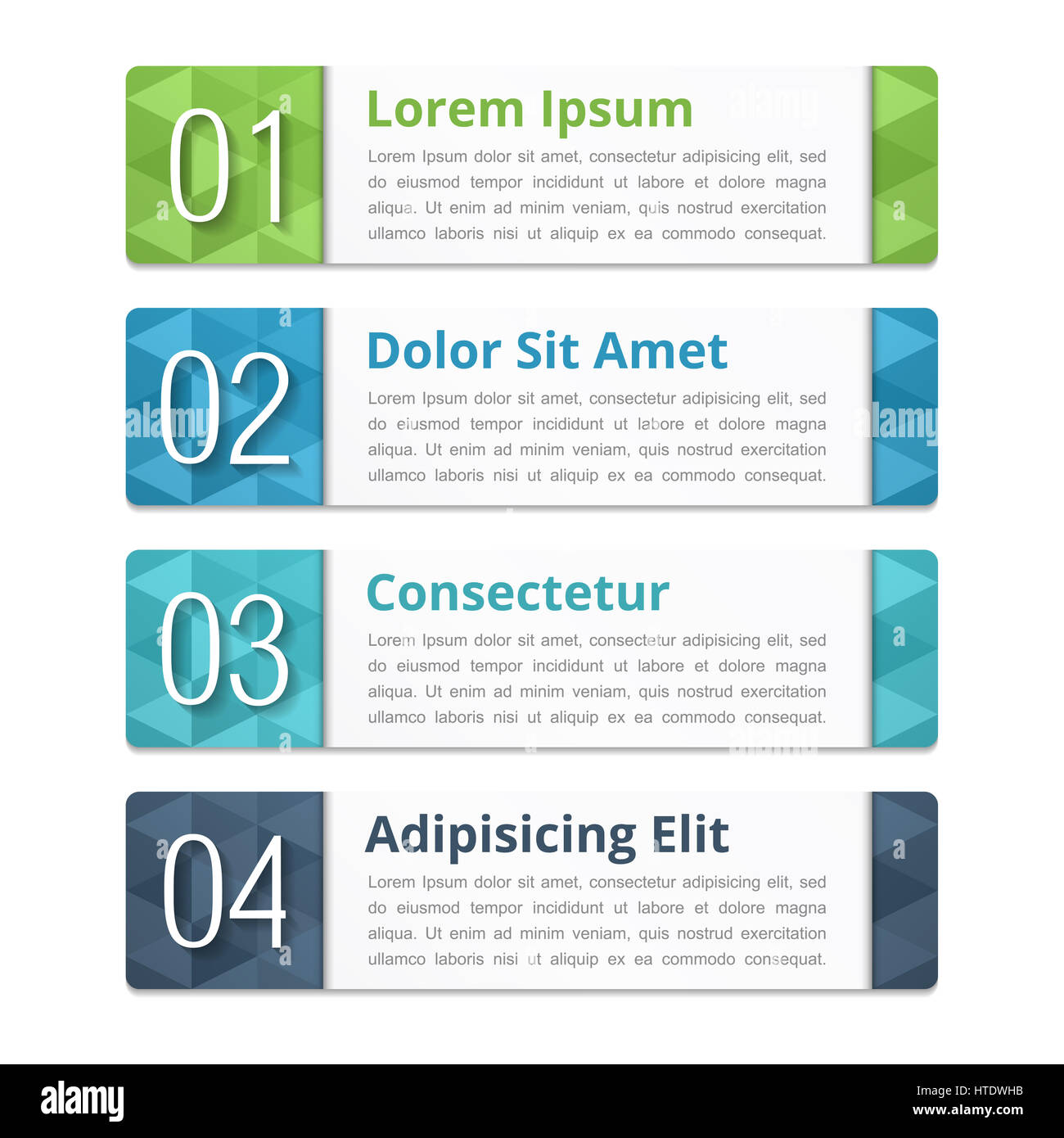 Design elements with numbers and text Stock Photo - Alamy