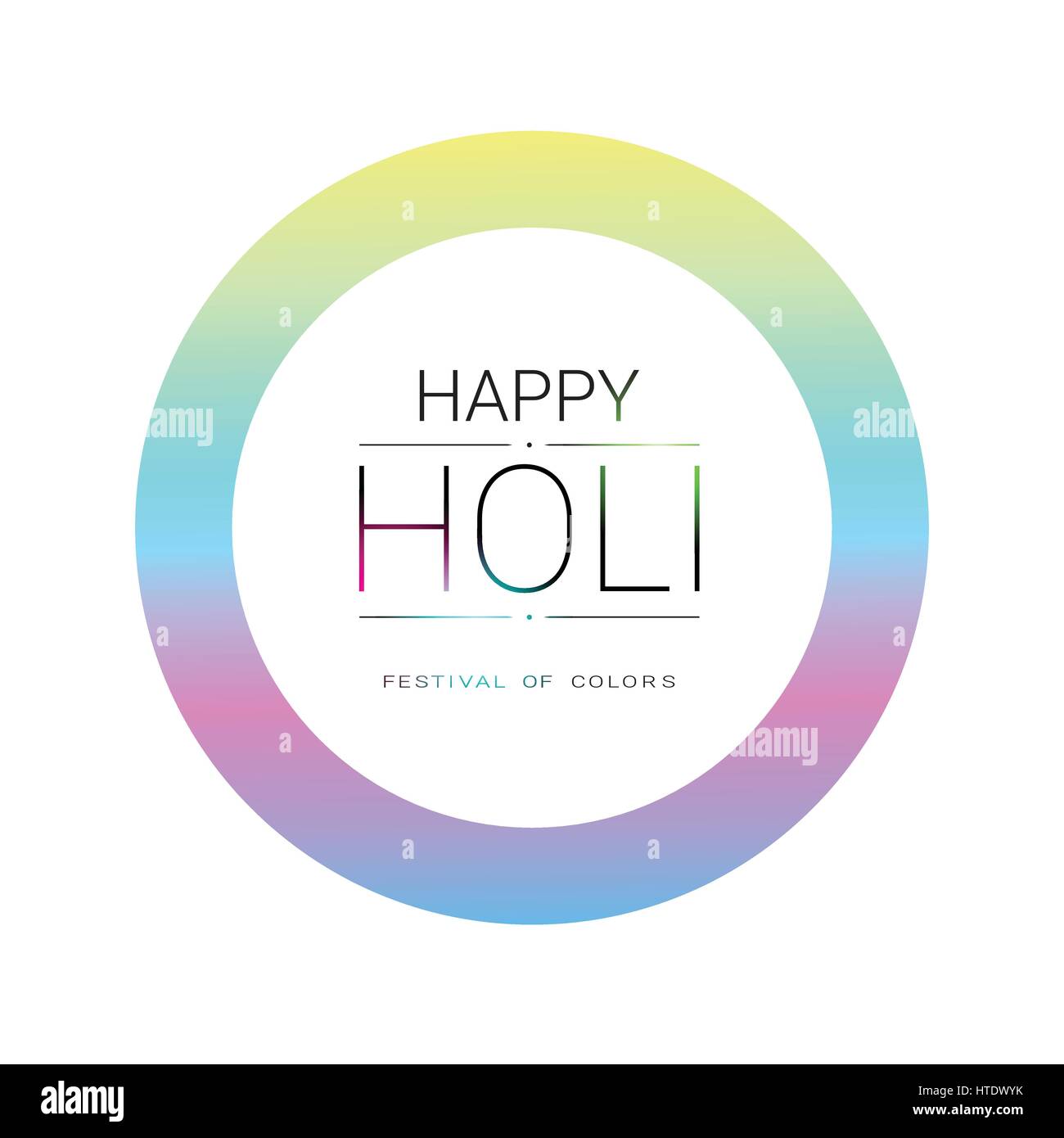 Happy Holi Religious India Holiday Traditional Celebration Greeting