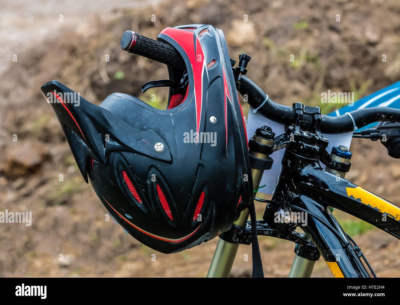 Full face bike helmet hi-res stock photography and images - Alamy