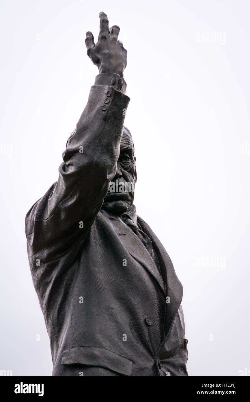 Edward Carson statue in the grounds of Stormont Estate. Stock Photo