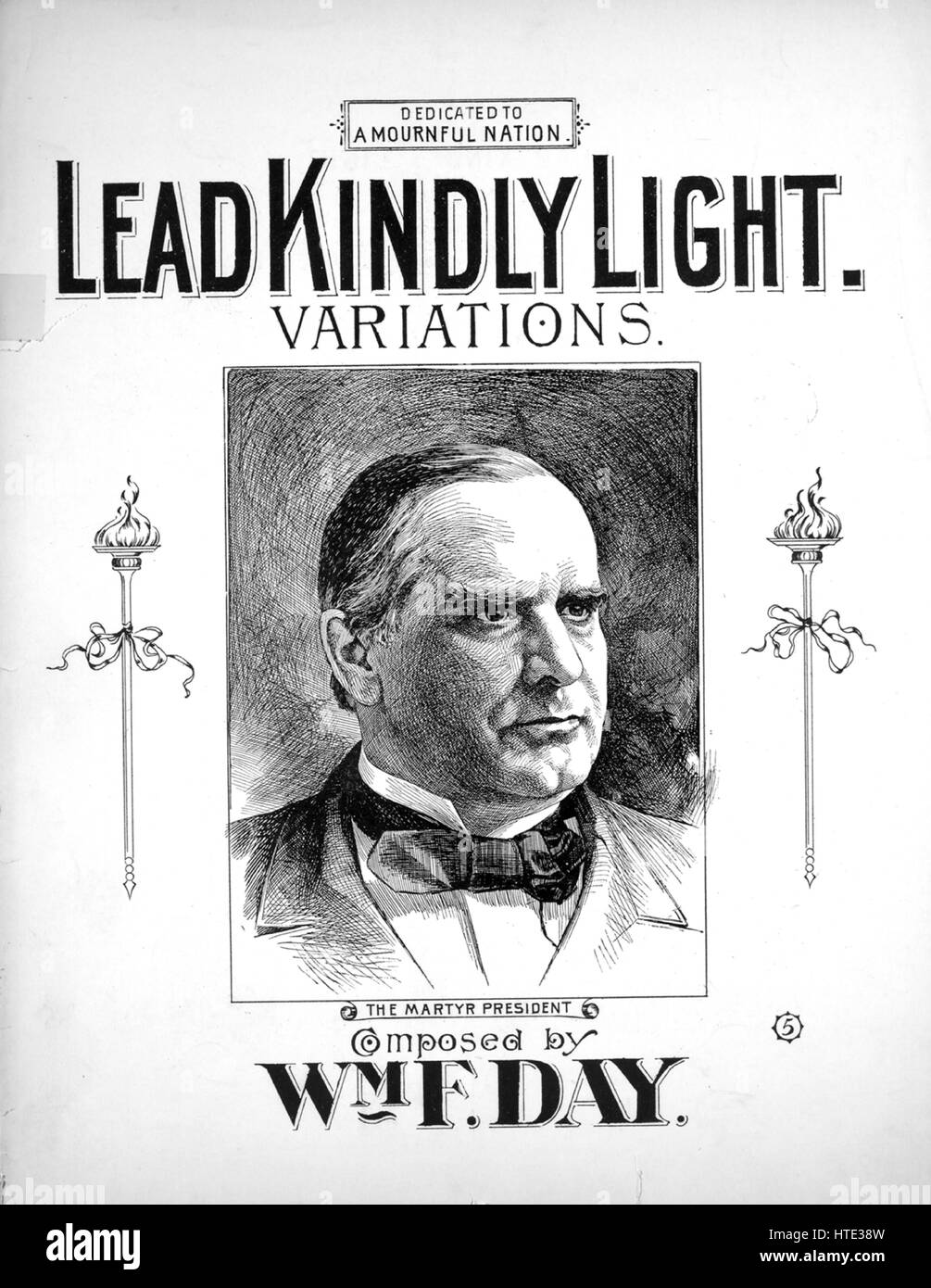 Sheet music cover image of the song 'Lead Kindly Light Variations