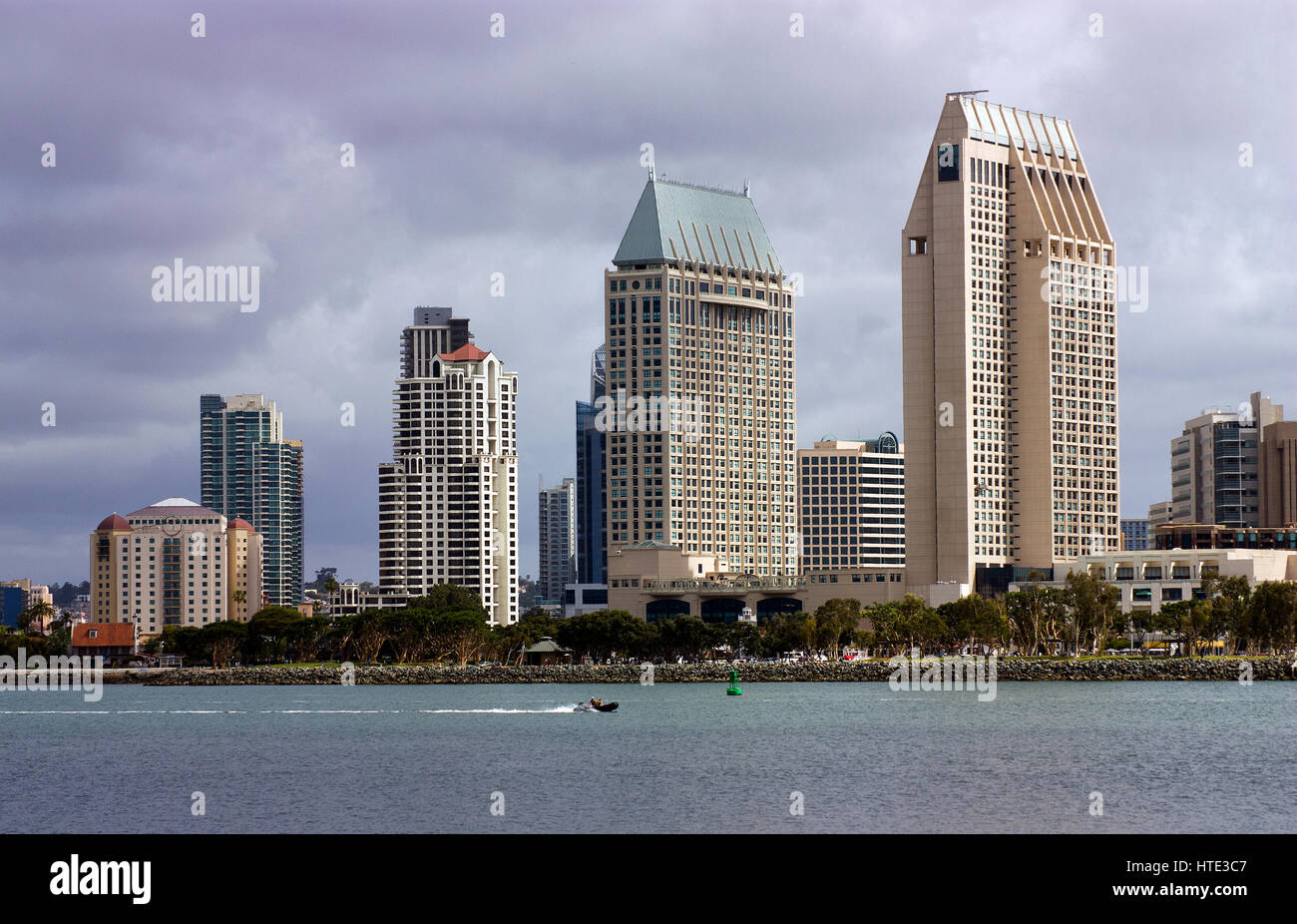 San Diego close-up view of from bay,California Stock Photo - Alamy