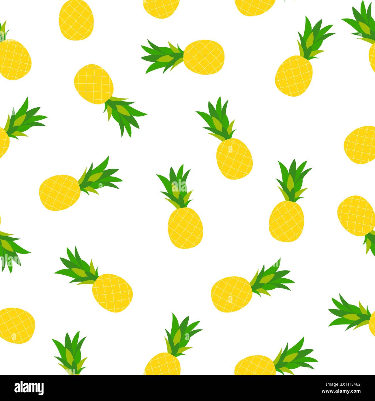 Pineapple Natural Seamless Pattern Background Vector Illustrati Stock ...