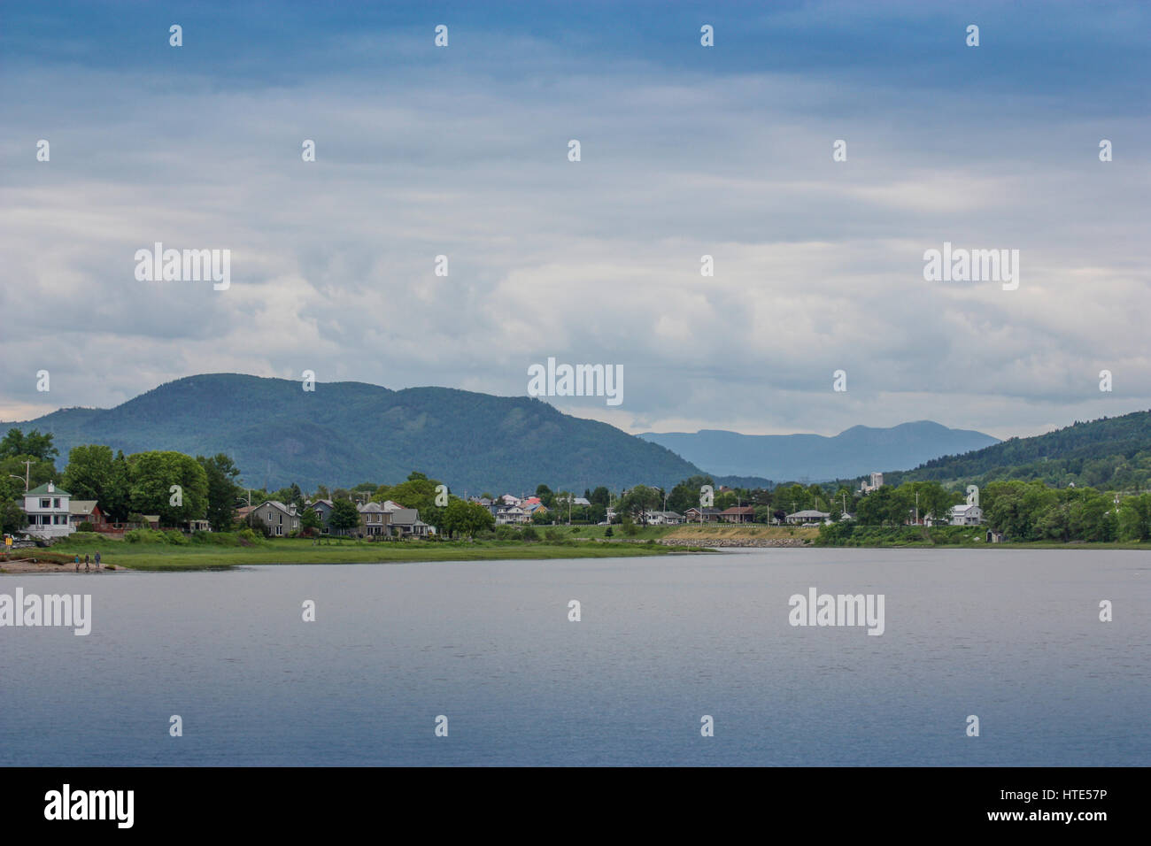 BaieSaintPaul charlevoix and mountains Stock Photo Alamy
