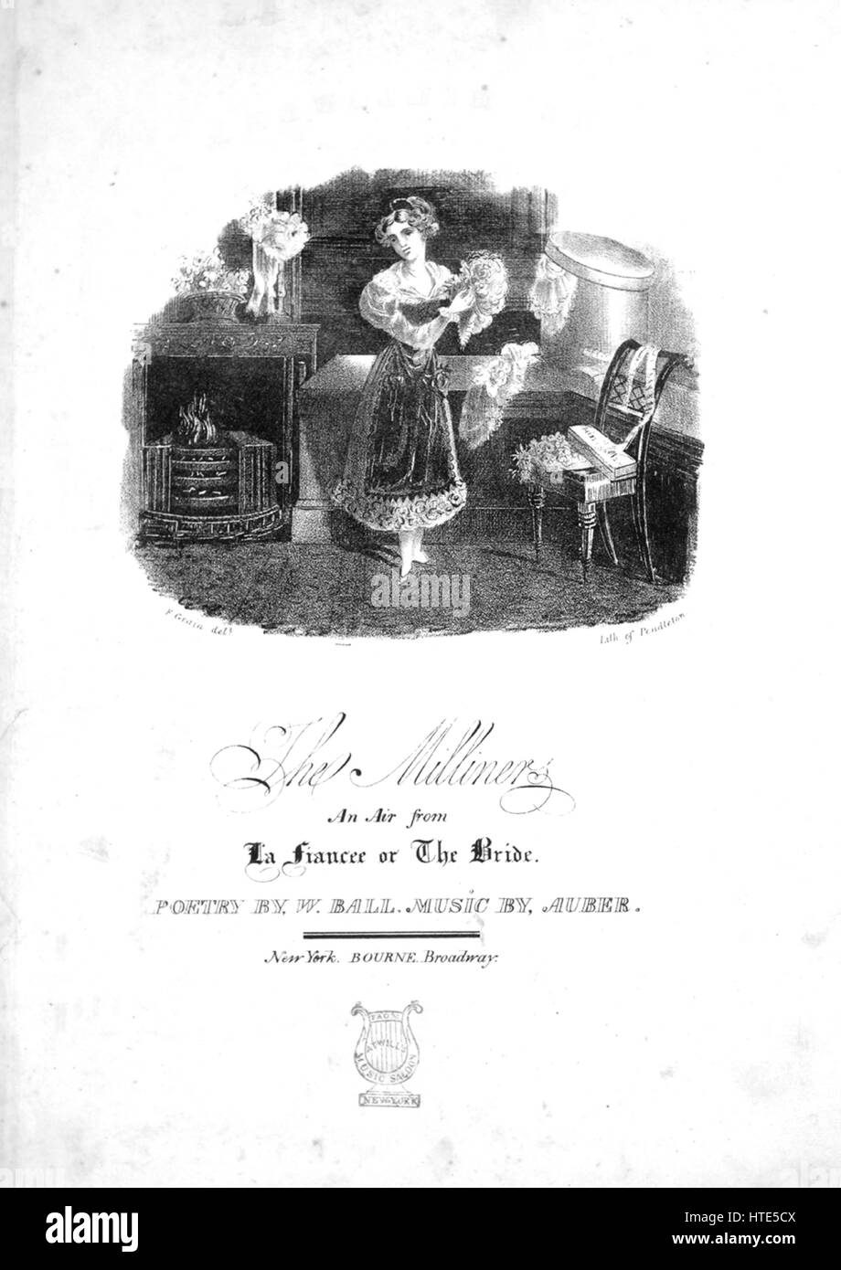 The Milliners Sheet music cover image of the song 'The Milliners An Air from La ...