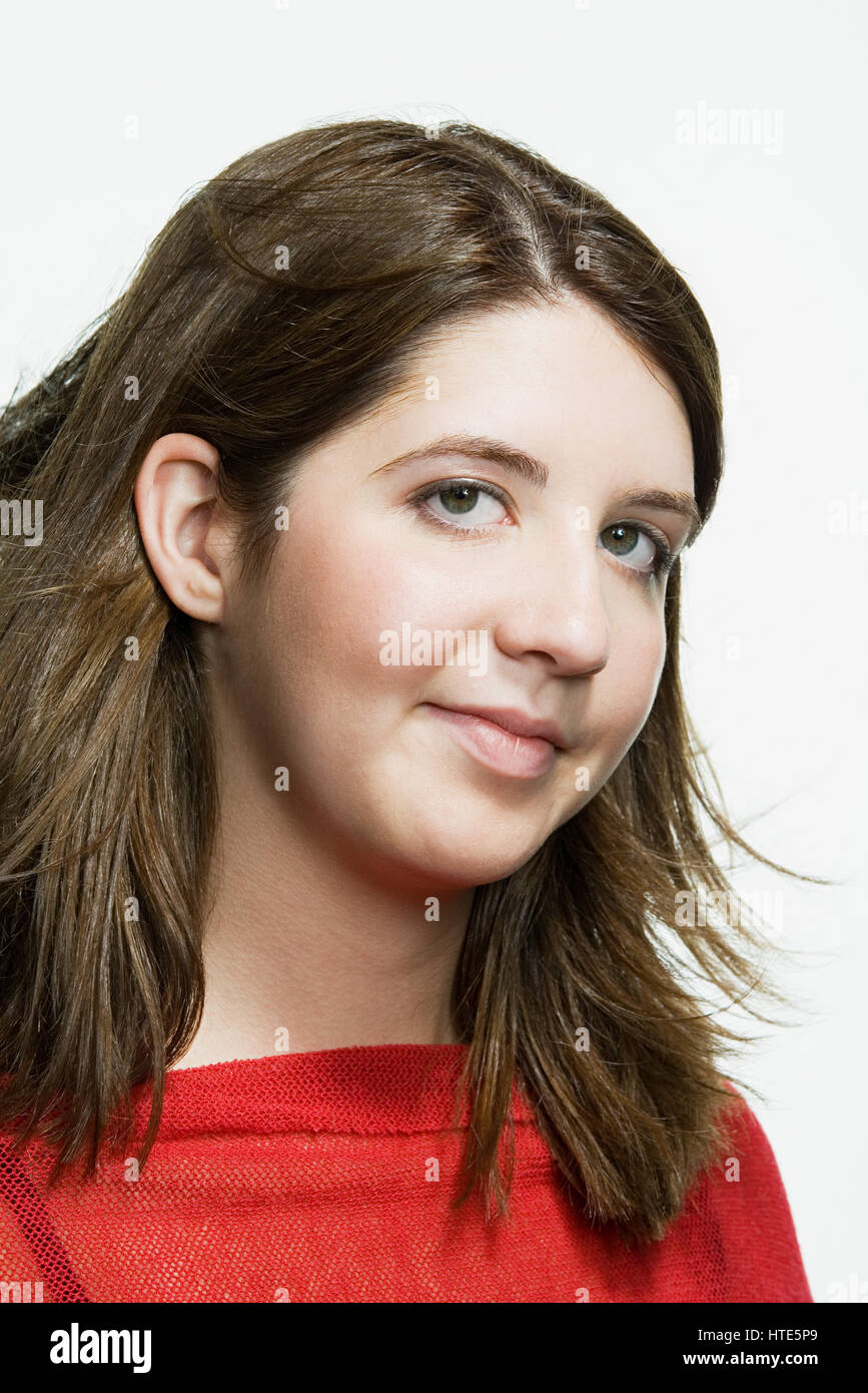 Portrait of a teenage girl Stock Photo - Alamy