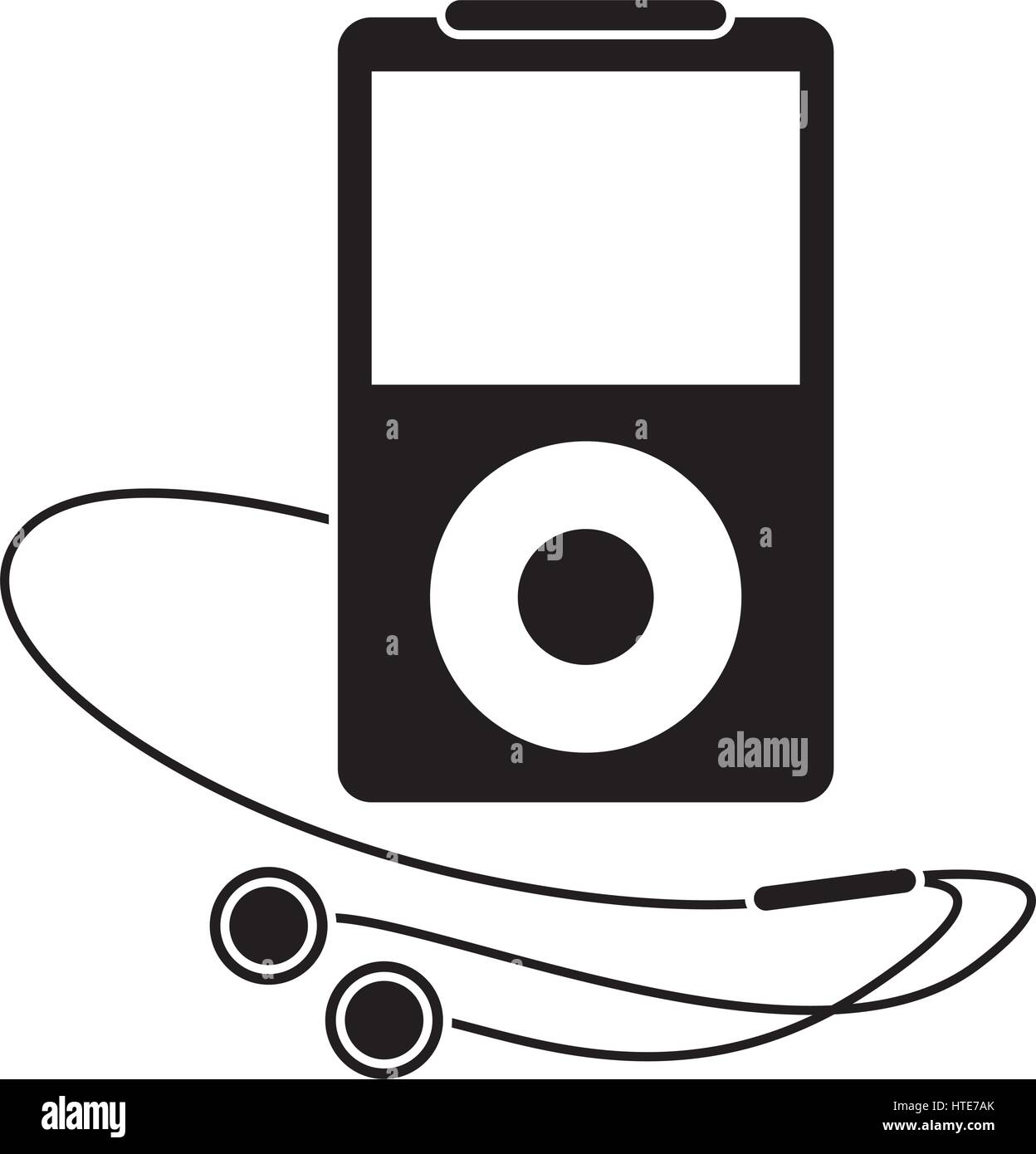 ipod clipart black and white