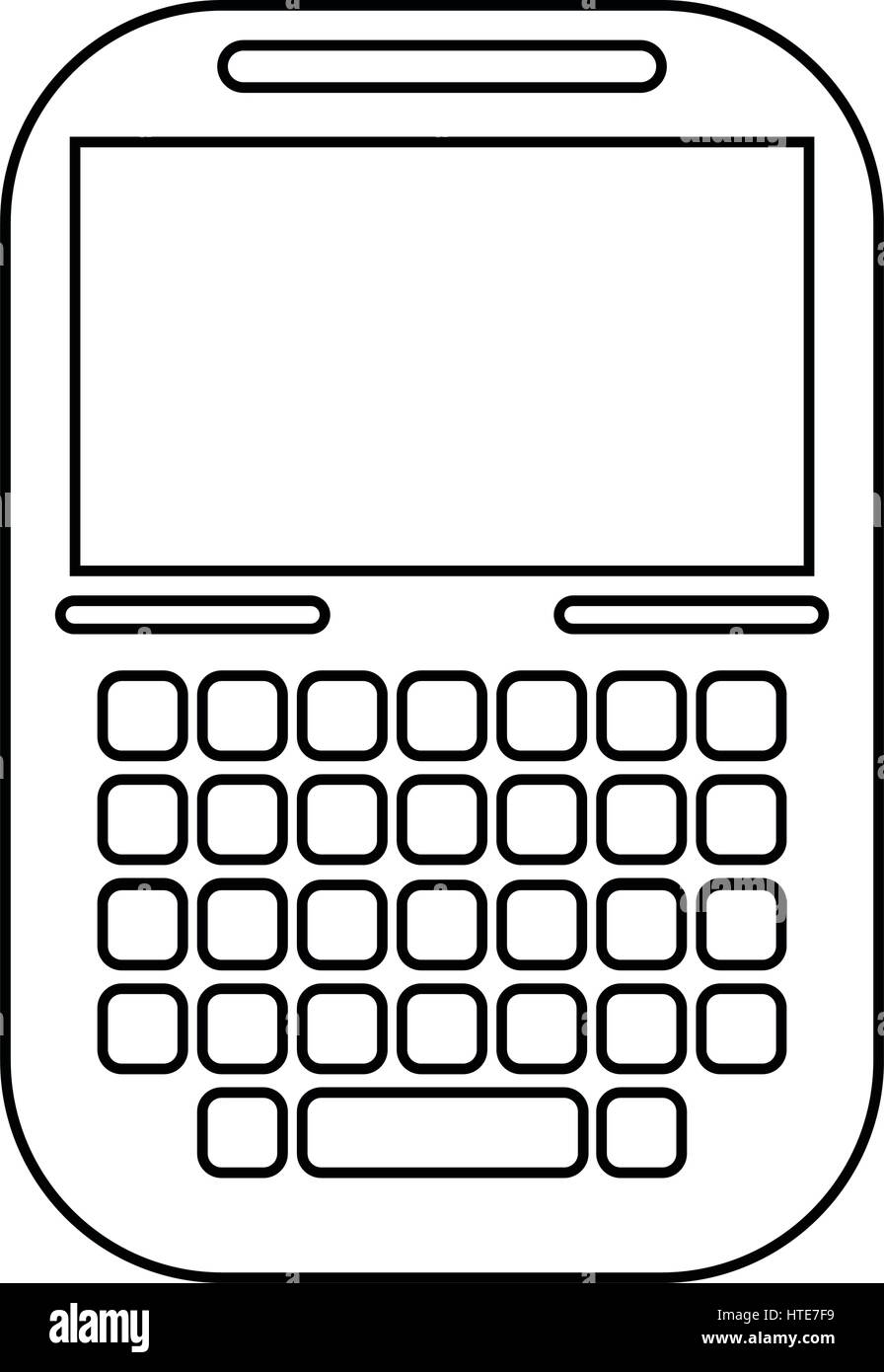 smartphone mobile technology display line Stock Vector Image & Art Alamy