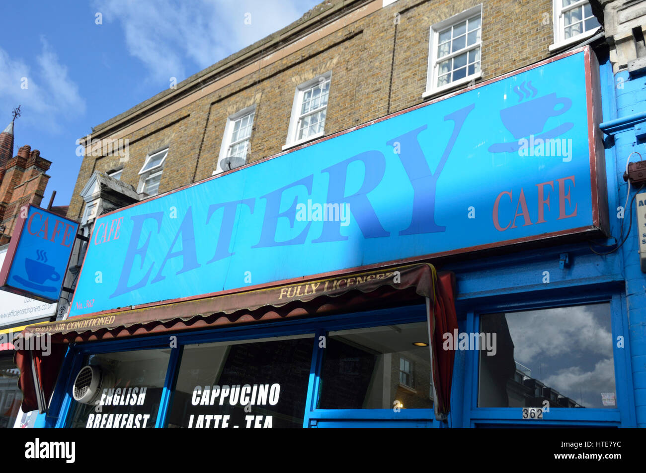 The Eatery Cafe in King Street, Hammersmith, London, UK Stock Photo Alamy