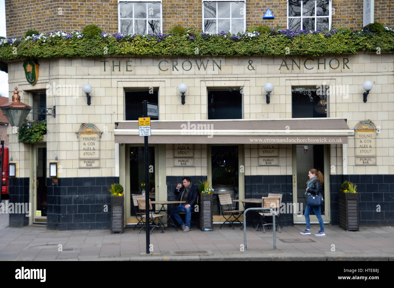 The Crown and Anchor pub in Chiswick, London, UK Stock Photo Alamy