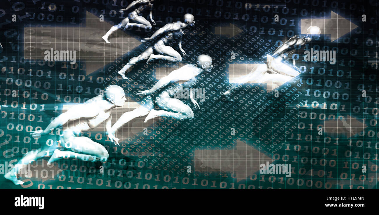 Digital Image Background with Binary Code Technology Stock Photo - Alamy