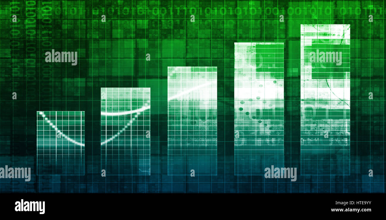 Digital Analytics Concept with Bar Chart Graph Art Stock Photo Alamy
