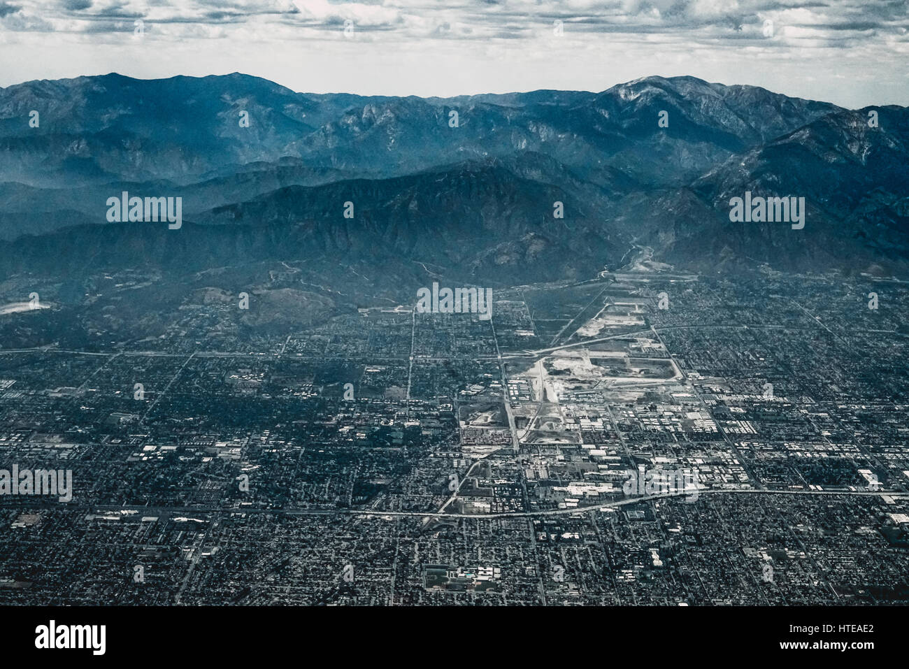 Breathtaking aerial view over Las Vegas, United States of America Stock