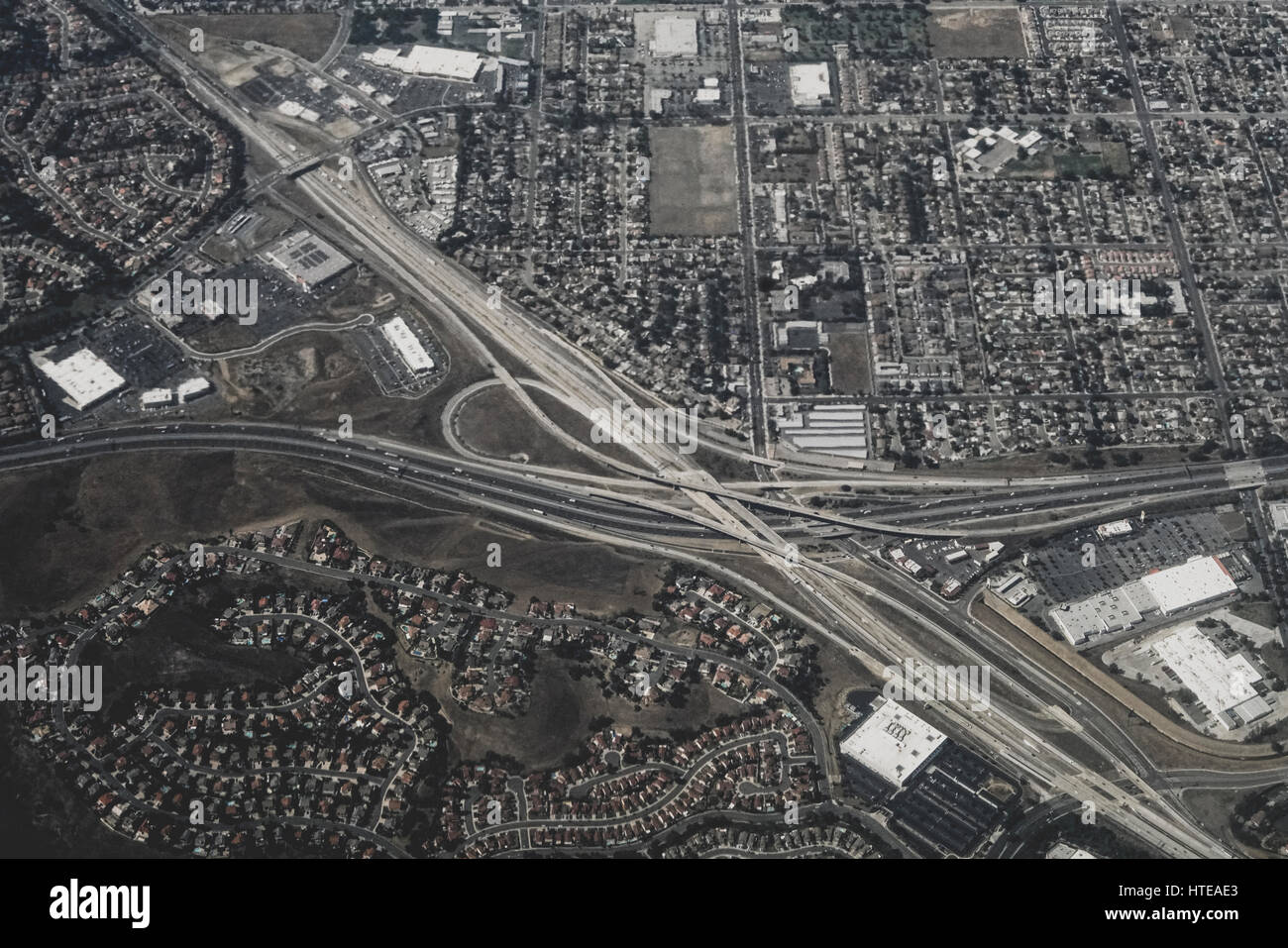 Breathtaking aerial view over Las Vegas, United States of America Stock