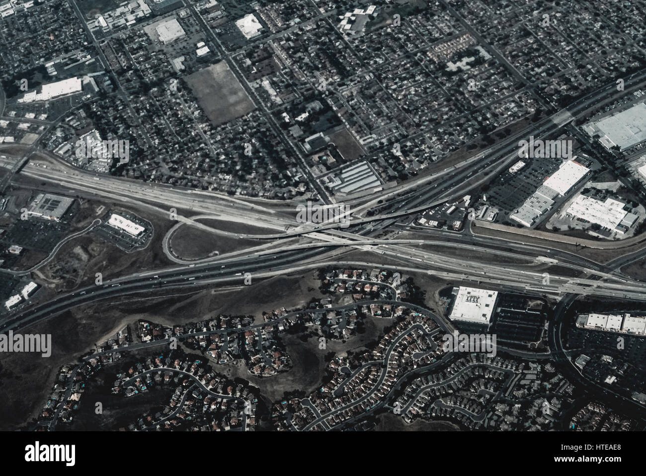 Breathtaking aerial view over Las Vegas, United States of America Stock