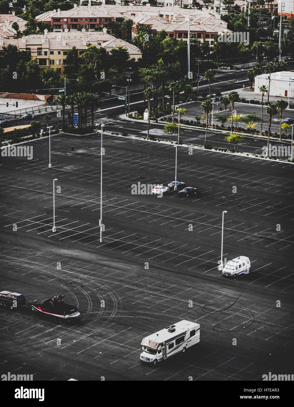 A huge parking lot in Las Vegas, United States of America Stock Photo
