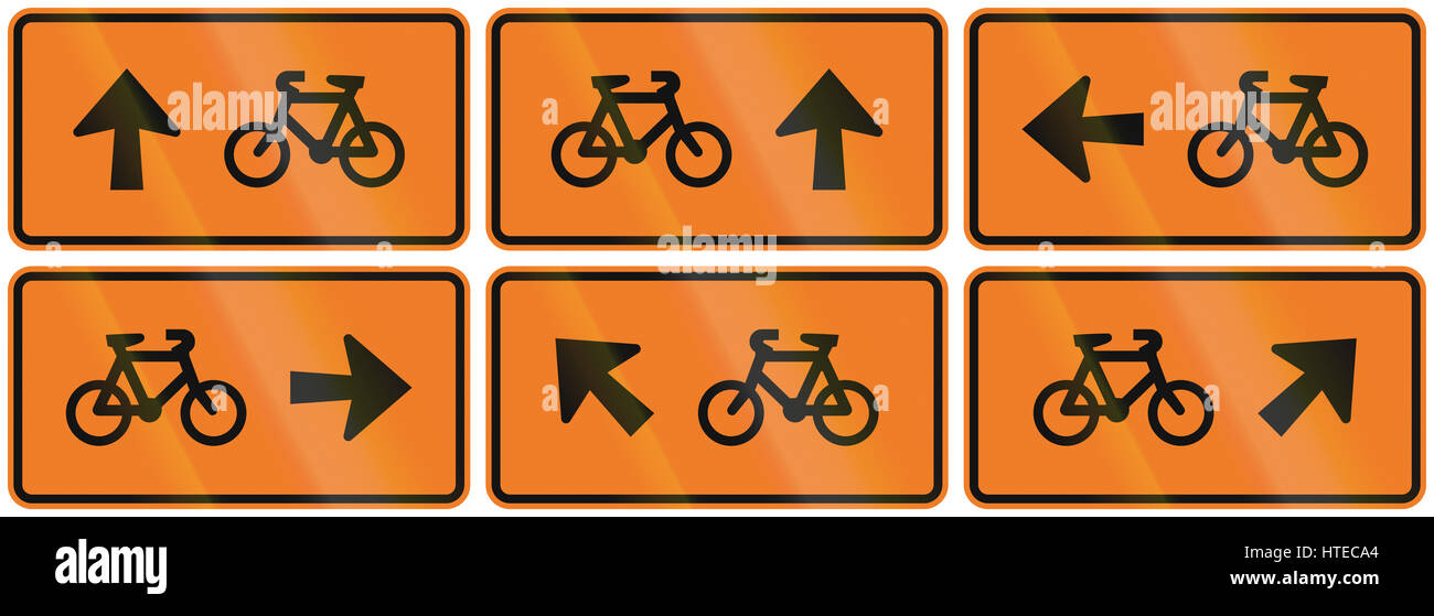 Nz Cyclist Use Ramp Sign A collection of New Zealand road signs - Temporary directions for ...