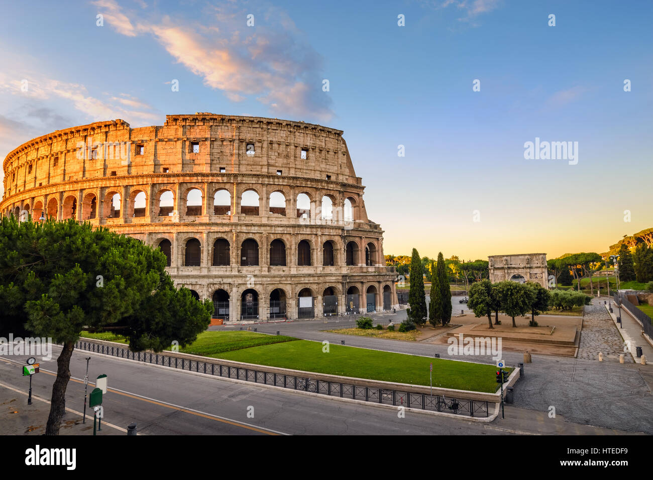 Rome Colosseum (Roma Coliseum), Rome, Italy Stock Photo
