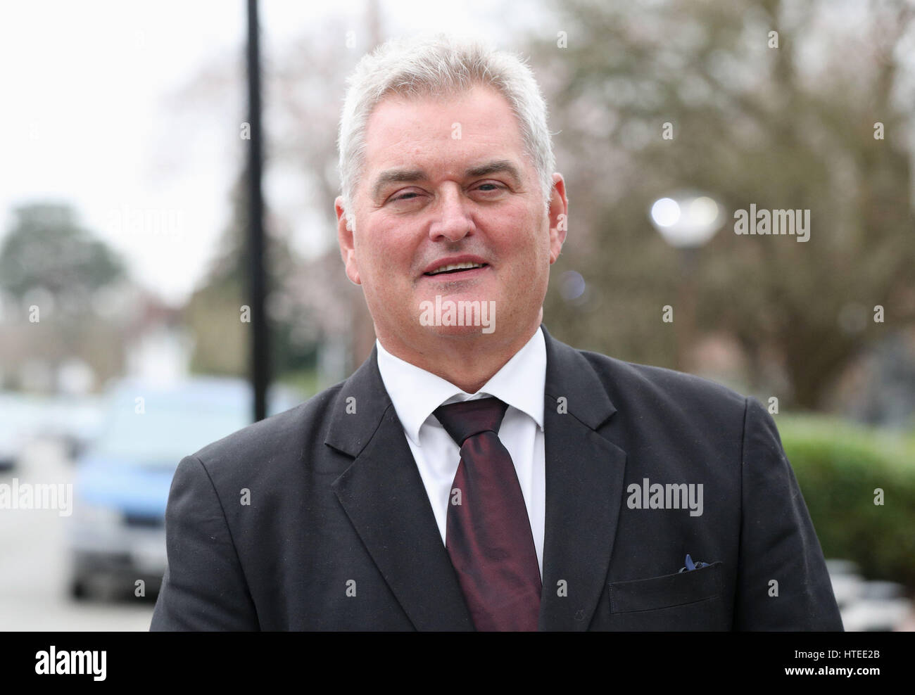 David Hogan outside Isleworth Crown Court in west London, where his