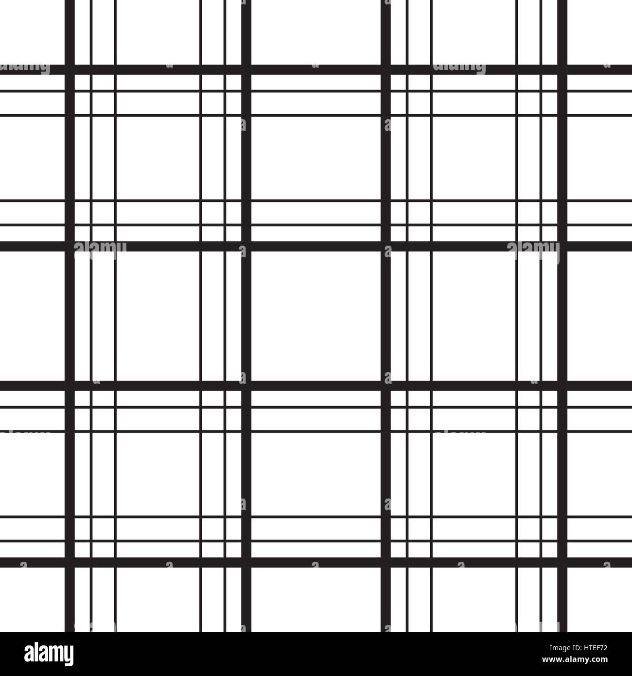 Geometric Plaid Line Black And White Minimalistic Vector Pattern Geometric Plaid Line Black And White Minimalistic Vector Pattern