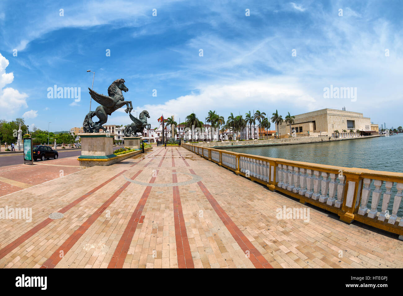 Pegasus statues in Cartagena, Colombia Stock Photo Alamy