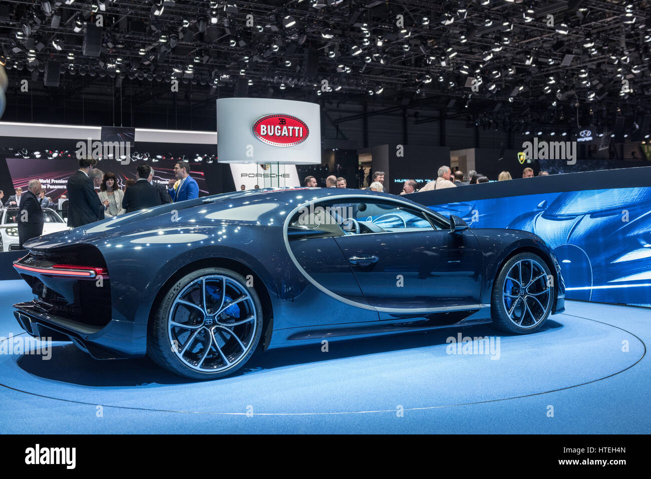 Bugatti Chiron at the Geneva, Switzerland international car and motor show  Stock Photo - Alamy