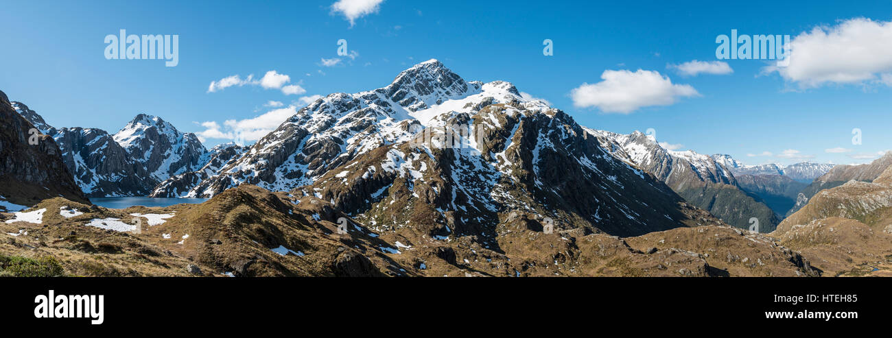 Conical Hill by Lake Harris, Routeburn Track, Mount Aspiring National Park, Westland District, West Coast, Southland Stock Photo