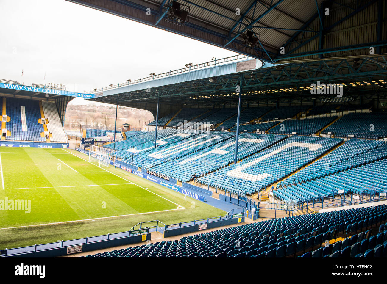 Sheffield Wednesday Football Club, Hillsborough Stadium, Sheffield Stock Photo