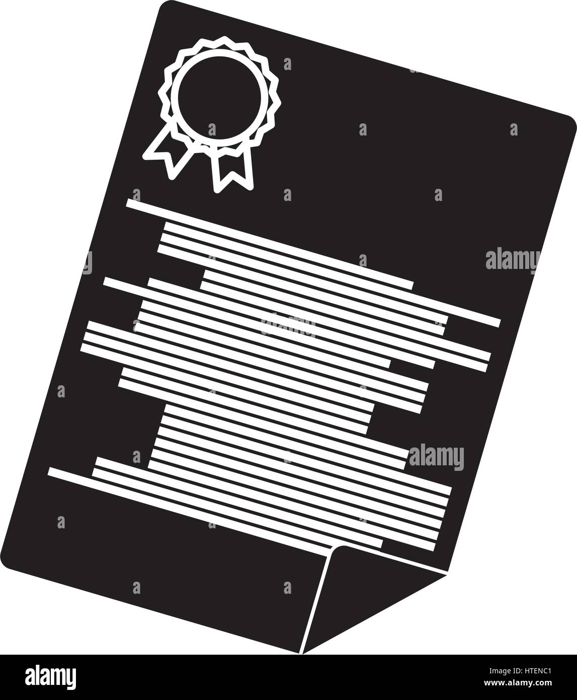 Certification document isolated Stock Vector Image & Art - Alamy