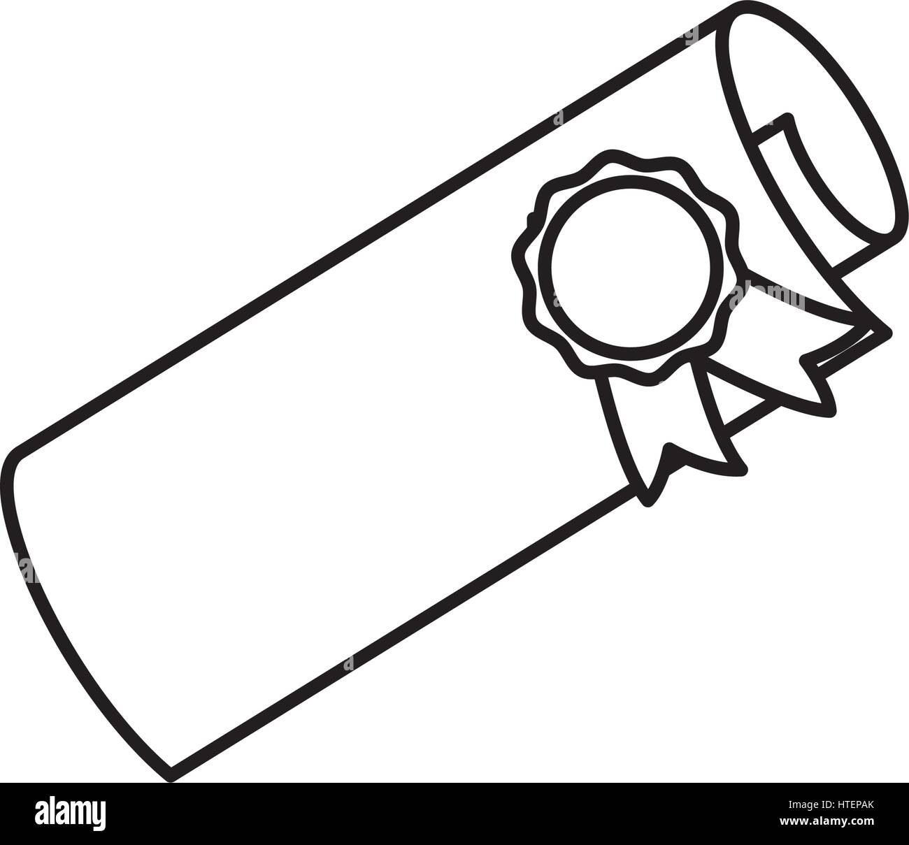 Diploma certificate insignia Black and White Stock Photos & Images - Alamy
