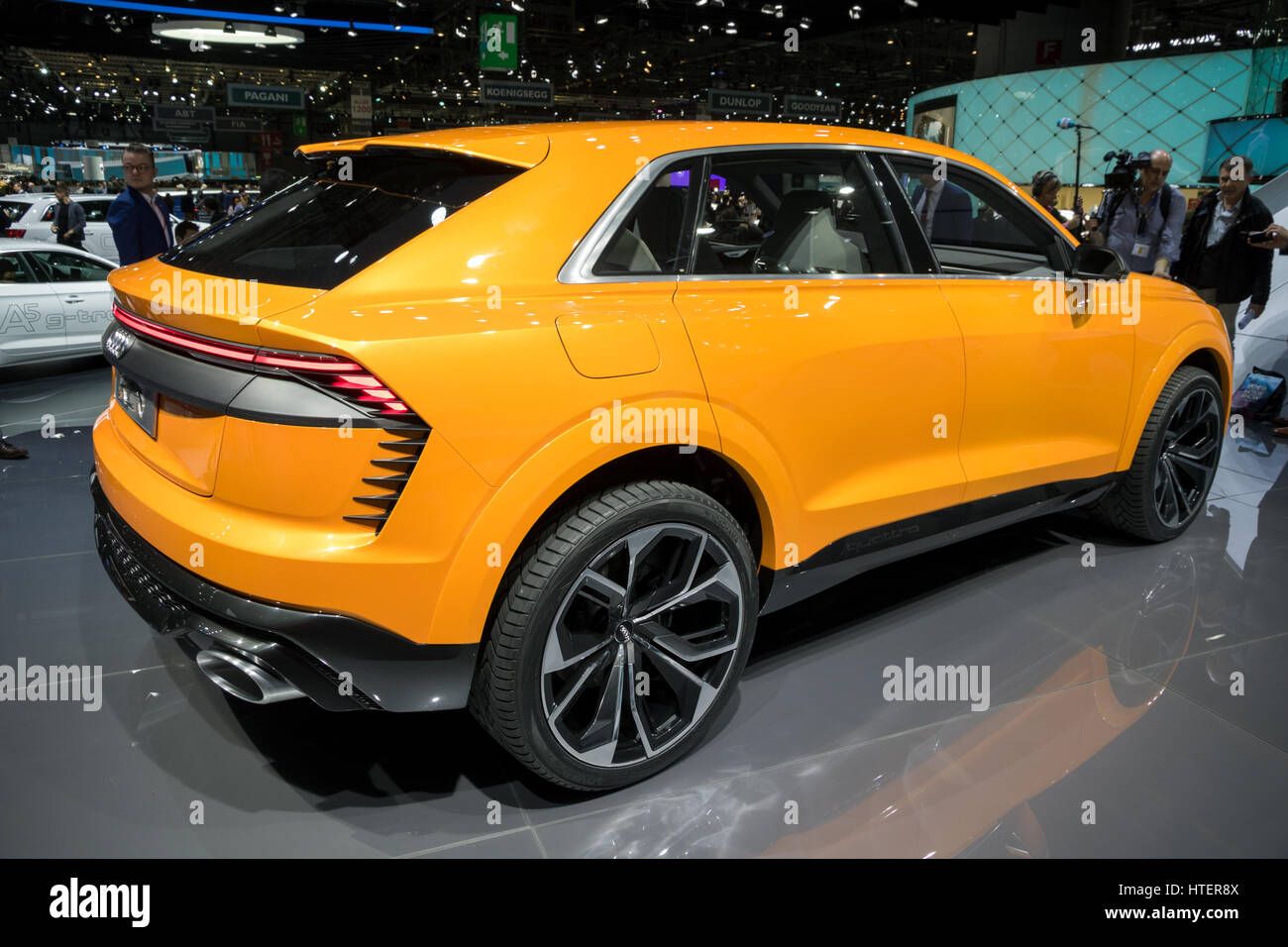 GENEVA, SWITZERLAND - MARCH 7, 2017: Audi Q8 sport concept car presented at  the 87th Geneva International Motor Show Stock Photo - Alamy