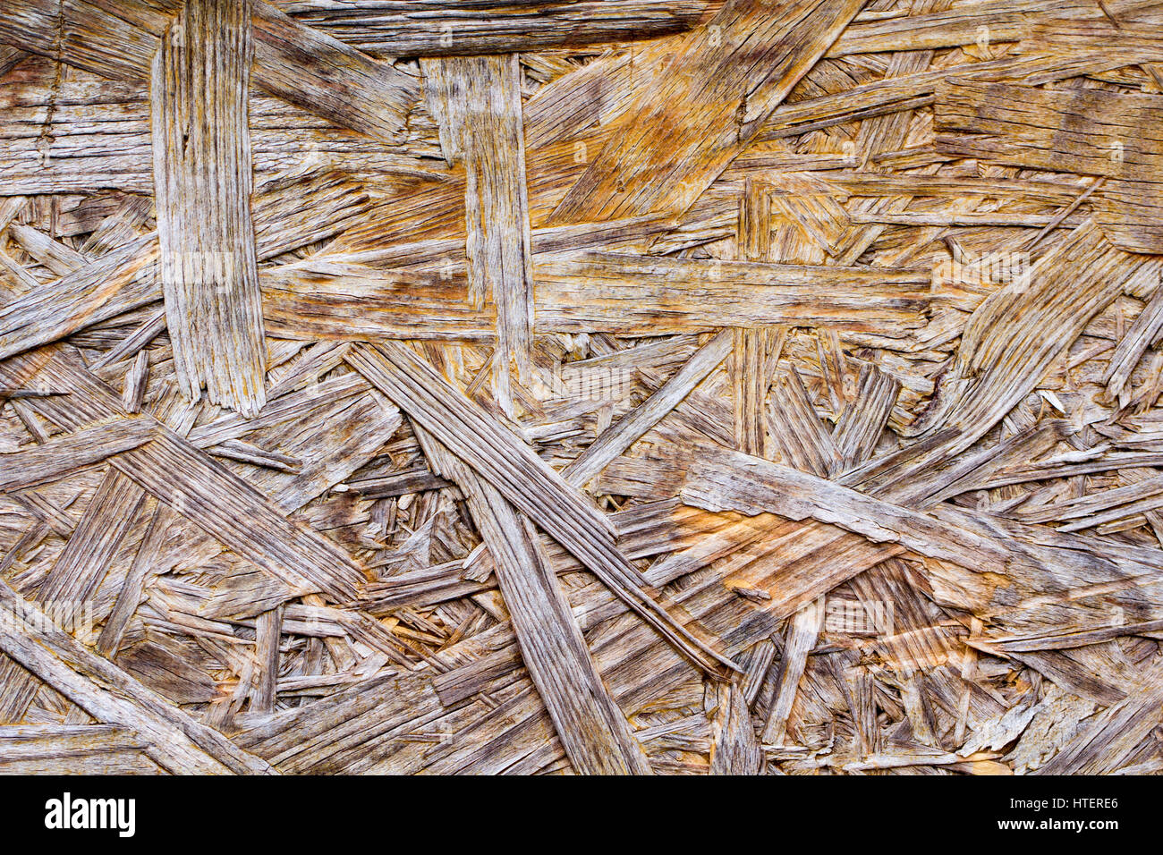 Surface of the pressed wood-shaving plate made of the remains of